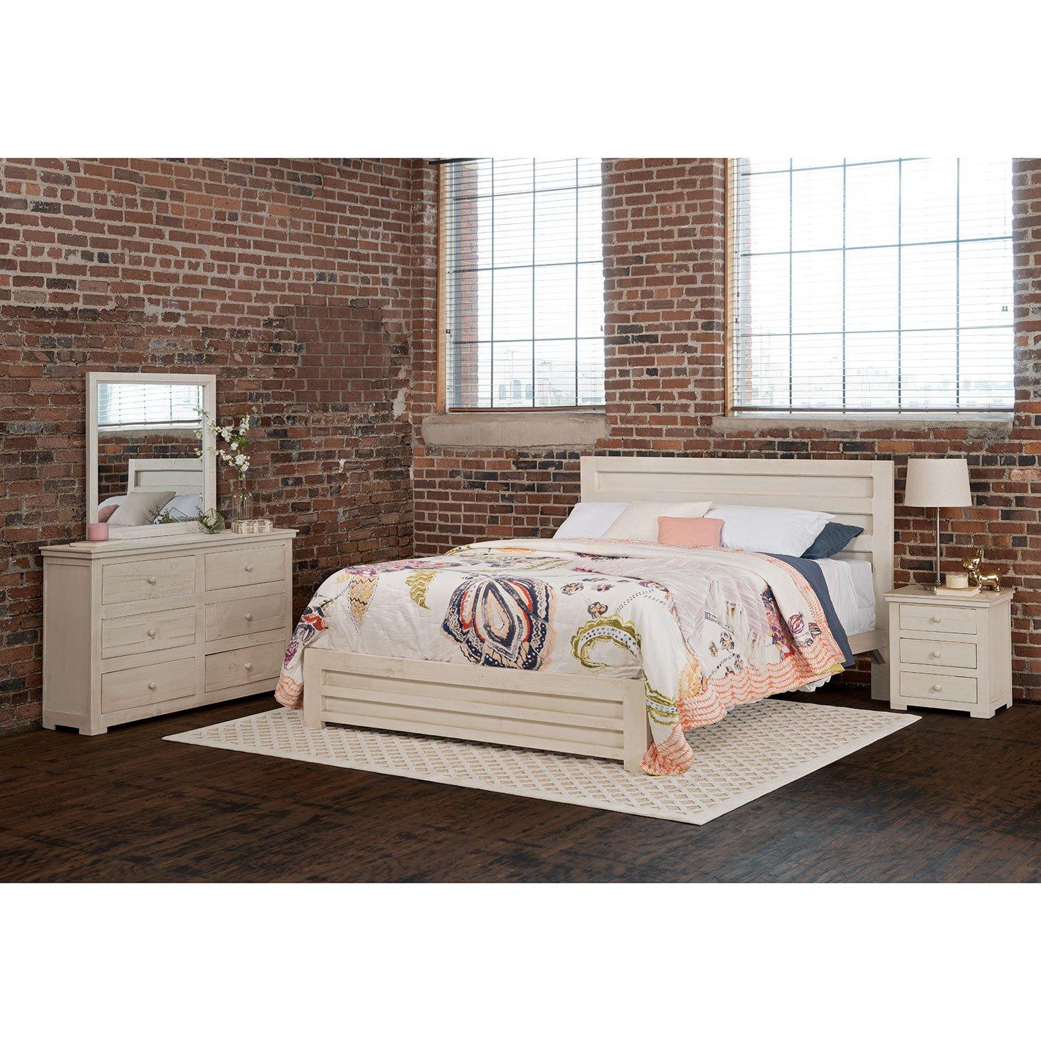 Rent to Own Standard Furniture 5 Piece Lorelei Queen Bedroom Set at